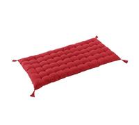 AltoBuy Sophie - Matelas de Sol avec Pompons 60x120cm Coton Coloris Cerise