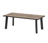 AltoBuy Table Basse Plateau Aspect Bois Rustique Pieds métal - Chiara