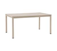 AltoBuy Table de Jardin rectangulaire 160cm en Aluminium Plateau céramique - LUCIDIA