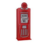 TURBO - Armoire 1 Porte Style Pompe à Essence Vintage Rouge