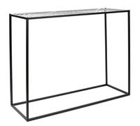 Console en Métal Noir Plateau Motifs Géométriques - VANIA - ALTOBUY Noir G