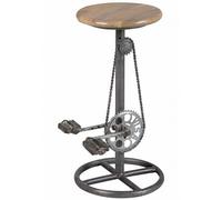 Tabouret forme Pédalier - VASKEN - ALTOBUY Marron G