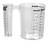 ALTOBUY Verre doseur double en plastique transparent Transparent