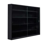 AltoBuy Vitrine Murale 5 Compartiments Noire - Collect