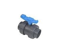 altone Robinet à boisseau sphérique en PVC avec revêtement des deux côtés, manchon adhésif de 63 mm