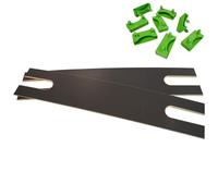 ALTOSENSO - Lot de 2 Lattes Doubles 68cm + 8 Embouts Verts