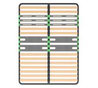 ALTOZONE - Sommier 2x16 Lattes 140x190cm