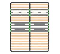 AltoZone - Sommier 2x16 Lattes 160x200cm