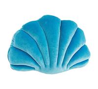 Altsuceser Oreillers 3D en forme de coquille, Oreillers décoratifs en forme de coquille de mer, Oreiller de sol décoratif en coussin pour canapé, lit, bureau, décoration bleu royal