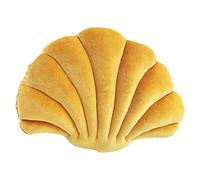Altsuceser Oreillers Coquillage 3D, Oreillers Décoratifs en Forme de Coquillage, Coussin Décoratif Oreiller de Sol pour Canapé Lit Maison Bureau Décoration Jaune