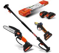 ALTUNA Kit de Taille à Batterie avec Sécateur AF28 et Tronçonneuse AF150 | Perche télescopique compatible avec les deux outils, 2 batteries 21V et étui pour la taille en hauteur