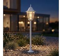 ALU stand lampadaire allée de jardin éclairage extérieur lanterne lampe de terrasse blanc