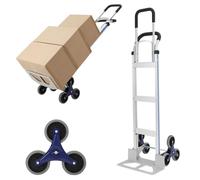 Alu Sackkarre – Chariot et diable convertibles – Capacité de charge : 250 kg – Diable pour escaliers – Idéal pour le transport de charges lourdes en entrepôt et pour les courses