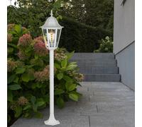 ALU stand lampadaire allée de jardin éclairage extérieur lanterne lampe de terrasse blanc