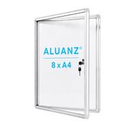 Aluanz Vitrine d'affichage DIN 8 x A4
