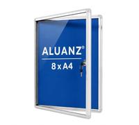 Aluanz Vitrine d'affichage DIN 8 x A4