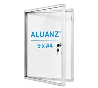 Aluanz Vitrine d'affichage DIN 9 x A4