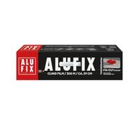 ALUFIX Film alimentaire Fix-Cut/PVC/29 cm x 300 m/transparent/emballage ergonomique/gastronomie