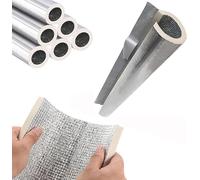 Aluminium Auto-adhésive Manchon De Tuyau D'isolation Antigel ID 22/27/34/43/52/65/76/90/114/133/219mm Gaine Isolante Climatisation