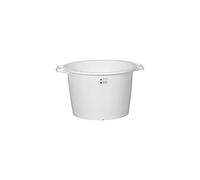 ALUMINIUM ET PLASTIQ Baquet Rond 30l d44 h30 Blanc Alimentaire