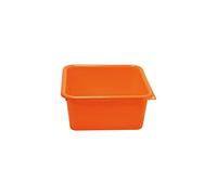 ALUMINIUM ET PLASTIQ Cuvette carrée 38 cm, 15 L Orange