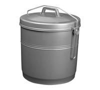 ALUMINIUM ET PLASTIQ Poubelle étrier 16 litres Gris Silver
