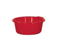 Aluminium et plastique bassine 11l 38x16 rond*rouge *rivaton