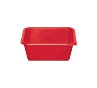 Aluminium et plastique cuvette 24 carre 3l*rouge *rivaton