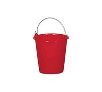 Aluminium et plastique seau 10l*rouge*rivaton*s10