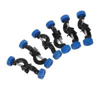 Aluminium Pince de Laboratoire à Double Vis 6 Pièces pour Tige | Angle Droit, Structure Croisée, Support Stable, Réglage Précis, pour Laboratoire de Physique et Chimie