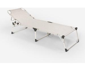 Aluminium pliable Garten Strand Chaise longue Seychelles - Gris