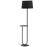 Aluminor Lampadaire Duo - Ampoule Led E27 - Métal avec tablette - Noir