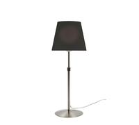 Aluminor Lampe de bureau Elenza - Ampoule Led E27 - 12W - Hauteur réglable - Pied Alu et Abat-jour Noir