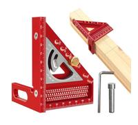 Aluminum Alloy 3D Carpenter Square Multi-Angle Measuring Ruler Gauge Tool