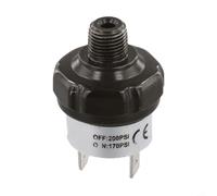 Aluminum Alloy Air Compressor Switch 1/8 NPT 20 Amp | Auto cut-on/off, 170-200PSI range, 20A capacity, aluminum alloy, 1/8 NPT male thread