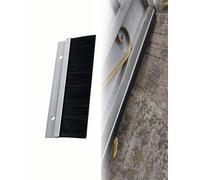 Aluminum Alloy Door Sweep Brush | Black, 100 cm, Multiple Sizes: Door Bottom Gap Sealing for , Noise, Drafts(H Type,3"/75mm)