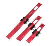 Aluminum Slide Ruler Set, 3Pcs Precision Woodworking Marking Tools 60g | Woodworking Tools Set for Carpentry Construction Workshop Layout Cutting Level Pocket