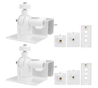 Aluminum Solar Panel Bracket 2pcs Adjustable Angle(White)