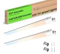ALUSSO Lot de 2 Réglette LED 120 cm,3CCT Lumen réglables Tubes pour bureau