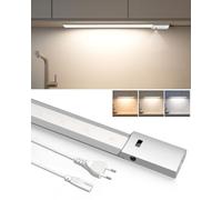 ALUSSO Réglette LED Cuisine 60 cm avec Capteur Lot de 1 | 10W 780lm 3CCT Dimmable 3000K Blanc chaud, 4000K Blanc neutre, 6500K Blanc froid, Aluminium, Détection Gestes