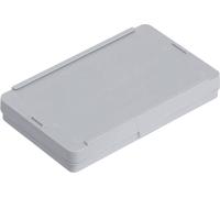 Alutec 66016 Bac à charnière ESD (L x l x H) 136 x 87 x 19 mm gris 1 pc(s)