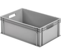 Alutec Bac en plastique fermé 75020 45 l empilable gris 600×220×400 mm