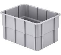 Alutec 75220 Bac de compartimentage empilable (L x l x H) 181 x 131 x 101 mm gris 1 pc(s)