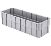 Alutec 75230 Bac de compartimentage empilable (L x l x H) 362 x 131 x 101 mm gris 1 pc(s)