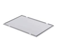 ALUTEC Couvercle d'appui pour boîtes en plastique (dimensions 600x400 mm, pour fermer les boîtes de transport, en plastique de haute qualité) 05090