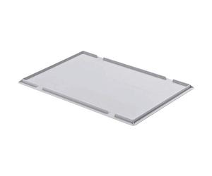 ALUTEC Couvercle d'appui pour boîtes en plastique (dimensions 600x400 mm, pour fermer les boîtes de transport, en plastique de haute qualité) 05090