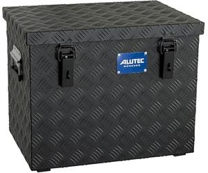 ALUTEC MÜNCHEN 41070BLACK Boîte en aluminium Extreme 70 (couleur noire, capacité 70 l, dimensions intérieures (L x l x H) 500 x 350 x 400 mm/dimensions extérieures (L x l x H) 522 x 375 x 420 mm