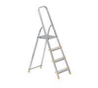 ALVE escabeau 4 marches aluminium marchepied pliable
