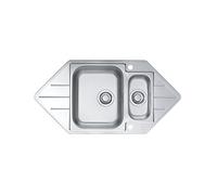 Alveus 1068476 Évier encastrable en Acier Inoxydable 18/10 98,5 x 50 cm