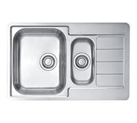 Alveus 1068479 Évier encastrable en Acier Inoxydable 18/10-79 x 50 cm-TT réversible-Type : Line 70, 10, Größe: 79 x 50